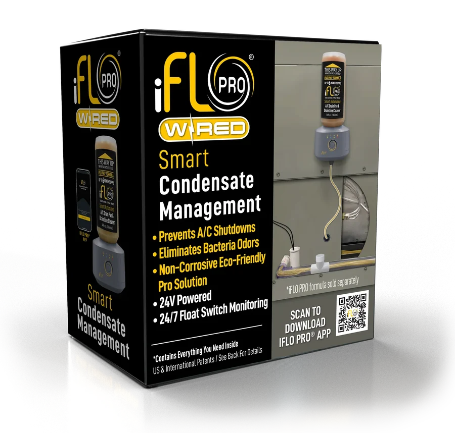 iFLO Pro Wired Smart Condensate Management box