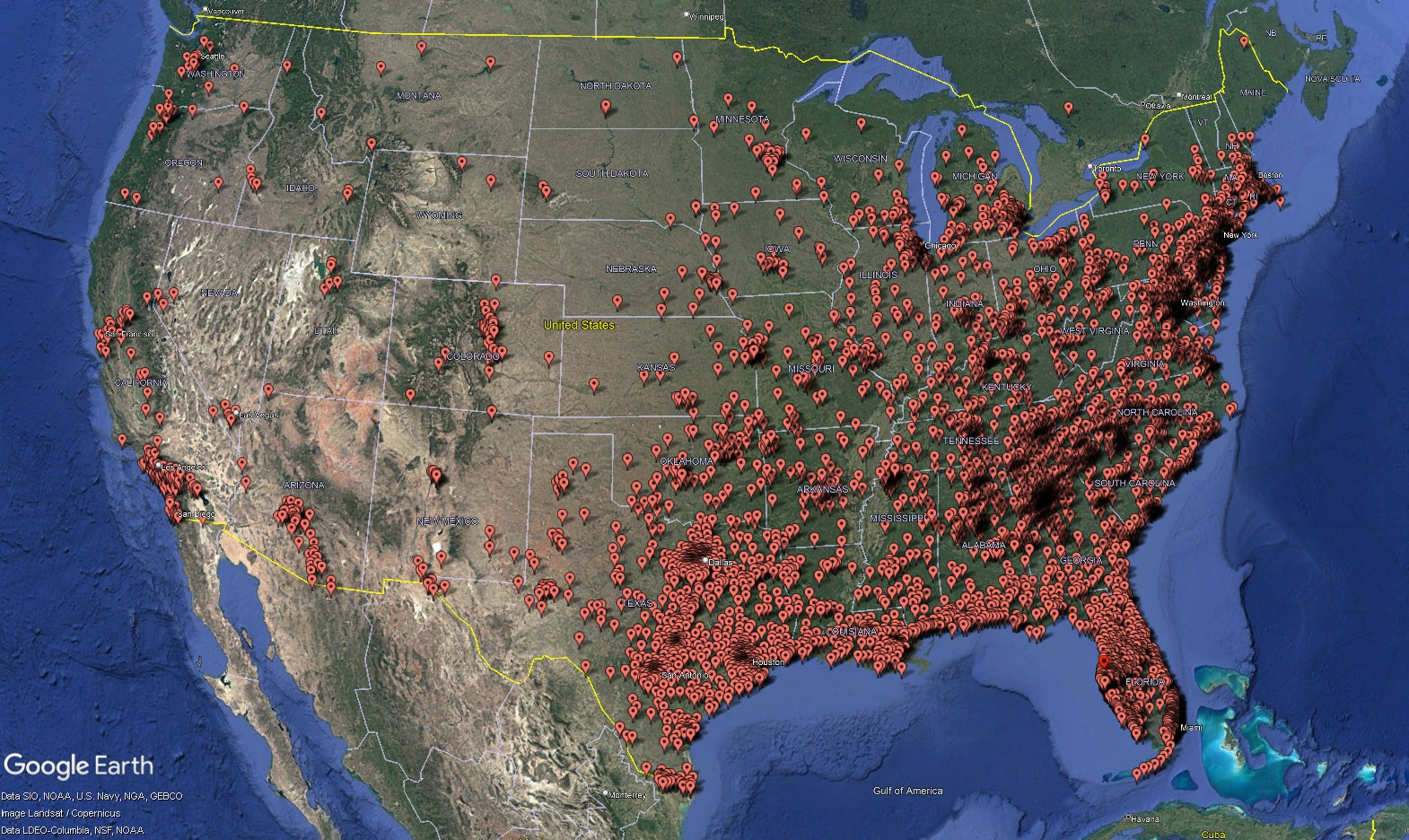 iFLO Installations Map